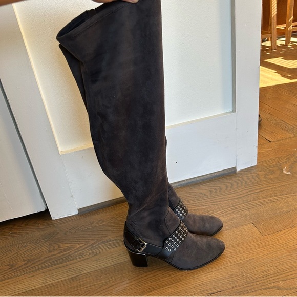 Michael Kors Thigh High Riding Boot with Strap